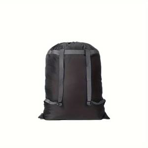 TEMU 대형 세탁물 가방 백팩, 튼튼하고 찢어짐에 강한 폴리에스터 소재, 드로스트링 잠금장치 포함, 기계 세탁이 가능한 이상적인 세탁물 가방, 대학 기숙사 및 아파트 거주자용 세탁물 가방