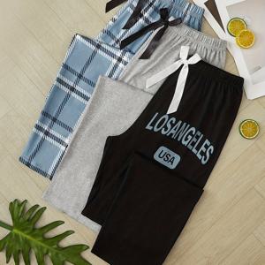 TEMU 여성용 스타일리시 체크 무늬 단색 세트 (3pcs)