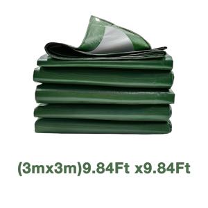 TEMU 시트, 헤비 듀티 그린 타포린 - 12밀 다목적 고품질 폴리에틸렌 타포린 커버, UV 차단, 금속 그로밋 및 강화 가장자리가 있는 찢김 방지 타포린, 야외 커버링, 캠핑용