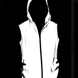 TEMU 남성용 스타일리시 후드 야광 조끼 (봄/여름용), 트렌디한 캐주얼 디자인, 포켓 및 민소매 컷팅