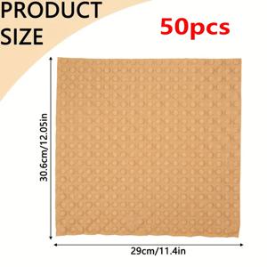TEMU 50개 내구성 강한 크래프트 버블 포장지, 플라스틱 대체용 고품질 이동 및 이사용