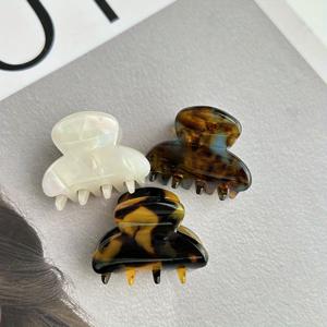 TEMU 여성용 레트로 성격 거북이 껍질 소형 헤어 클립 3개 세트, 여성용 반머리 묶음 공주 헤어스타일 헤어 클립 2025년 신상 다용도 헤어핀 데일리 헤어 추가