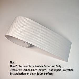 TEMU 3D 카본 파이버 투명 자동차 도어 실 보호 테이프/자동차 데칼 | 카본 파이버 내마모성, 투명 자동차 도어 엣지 보호 및 트렁크 도어 엣지 보호 | 대부분의 자동차 도어 장식, 오토바이에 적합
