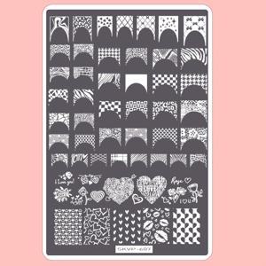 TEMU 607개 레이스 꽃잎, 나비, 만다라, 식물 및 추상 디자인 네일 아트용 스탬핑 플레이트, 폴리쉬 프린팅 스텐실 및 몰드, 1세트 패션 네일 아트 스탬핑 플레이트 DIY 네일 전사 프린트 템플릿 네일 아트 도구