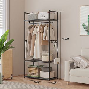 TEMU 다용도 조립식 옷장 간이 대용량 옷장 휴대용 수납 시스템 옷장 옷걸이