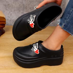 TEMU 여성용 뮬, 케이터링화, 의료용화, 청소용화, 레인부츠, 간호사용 수술화, 커플화, 내마모성, 의료용화, 장시간 서 있어도 편안함, 경량, 편안한 1개 디자인, 비즈니스화, 여성화