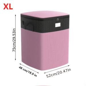 TEMU 헤비듀티 이사용 보관백 - 대형 지퍼백, 스크래치 방지 및 방수, 다운 이불, 베개 및 이사용품에 이상적, 내구성 강한 의류 및 담요 보관용 대형 이사용 보관백