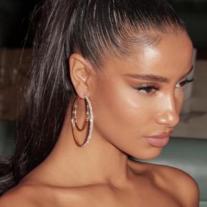 TEMU 기하학적 메탈 티큐언 패셔너블 이지 인기 다용도 여성 귀걸이 한 쌍