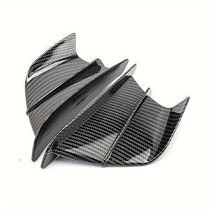 TEMU 다카로 고급 플라스틱 공기역학 윙렛 커버 - 핏, 카본 파이버 블랙 접착제 포함, 스트리트 스포츠 바이크 스타일링 향상