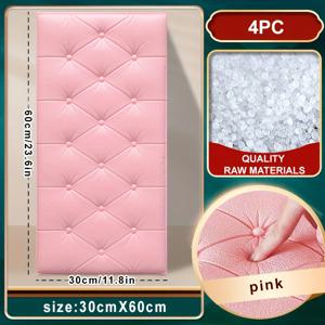 TEMU 천장 및 방 꾸미기용으로 설계된 4개 세트의 자가 점착식 3D 폼 벽 스티커. 부드럽고 방수 및 충격 방지 기능이 있는 가죽 코팅 벽 패널로, 벽지 및 쿠션으로 사용 가능하며, 거실, 욕실, 주방에 이상적입니다.