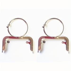 TEMU 1/2/4개 가방 메탈 프레임, 12.5 Cm/4.9Inch O자형 손잡이 메탈 프레임, 가방 꾸미기, 지갑 제작, DIY 지갑 제작