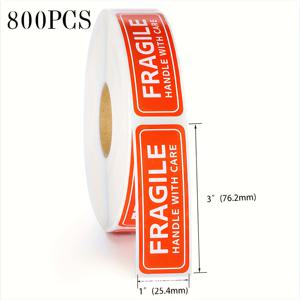 TEMU 제품 파손 경고 라벨, 800/3200개입을 위한 택배 배송 주의 라벨