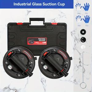 TEMU 정밀 소형 다이얼이 있는 진공 흡착 컵 2개, 대형 유리, 타일 시공, 대형 가구 이동에 적합. 남녀를 위한 휴일 선물