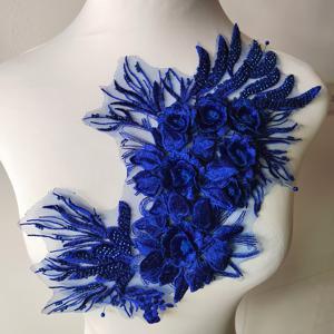 TEMU 자수 스팽글 꽃