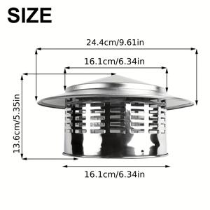 TEMU 담배 연기구 커울 통풍구 배기 후드 외부 벽 통풍구 환풍구 지붕 파이프 통풍구