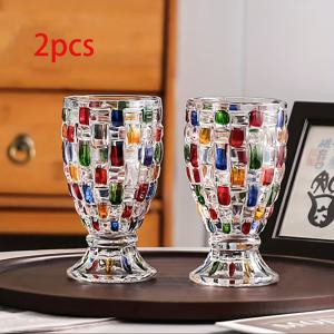 TEMU 유리 커피 머그 및 맥주잔, 유럽 스타일, 가정, 주방, 식당 및 캠핑에 적합, 비전기 유리제품, 휴일 모임 및 카페 및 펍에서 사용하기에 완벽