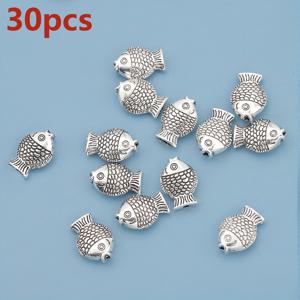 TEMU 60개/30개 오픈엔드 작은 물고기 모양 루즈 스페이서 비즈 12mm 양면 패턴 펀칭 스페이서 비즈 장식용 비즈 잉어 직구멍 비즈 입체 해양 생물 플랫 비즈 통구멍 루즈 비즈, 직조용 주얼리 DIY 팔찌, 뱅글, 목걸이, 열쇠고리, 구슬 모음, 의류 액세서리, 공예용 구슬, 주얼리 제작 액세서리, 주얼리 제작 키트용