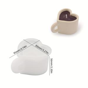 TEMU 레진 주형 몰드 한 종류의 사랑 찻잔 수납 장식 꽃병 거울 실리콘 몰드 장식, 가정 장식 탁상 장식용, DIY 창의적인 손작업, 석고 시멘트 수지 실리콘 몰드