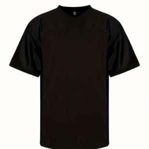 TEMU 베이스볼, 아이스하키 및 팀 스포츠용 브리시블 V넥 라그비 저지 - 단색 루즈핏 디자인, 사계절 편안함, 기계 세탁 가능, 성인용 아웃도어 트레이닝 & 캐주얼 웨어|짐웨어