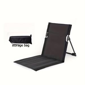 TEMU 경량 접이식 캠핑 의자, 등받이 포함 야외용 의자, 휴대용 백 체어 및 보관백, 해변 정원용 싱글 레이지 체어