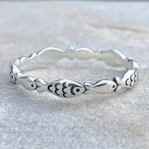 TEMU 1개 패션 빈티지 소형 물고기 반지 여성 남성용 일상 파티 캐주얼 독특한 동물 링