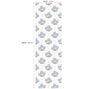 TEMU 수국 꽃 화이트 & 그린 프레피 스티커 벽지 DIY 플로럴 벽지 아이디어, 홈 데코용