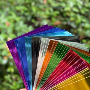 TEMU A5 미러 컬러 카드스톡, 메탈릭 믹스 카드스톡 50매, 플래티넘 및 미러 반사 효과, 10가지 글리터 색상, 절단 가능, 인사말 카드, 초대장, 봉투 제작 가능, 수제 접기 또는 금속 가공 가능