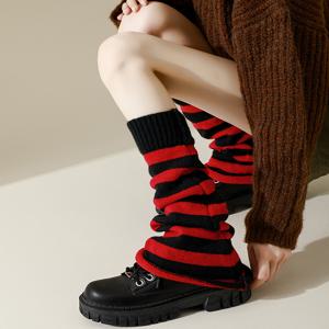 TEMU 1쌍/2쌍 여성용 일본풍 벨바텀 양말 - 디자인, 중목 길이, 가을 겨울 패션용 부드럽고 신축성 있는 소재, 손세탁/드라이클리닝 가능, 귀여운 따뜻한 다리 커버, 트렌디 액세서리, 편안한 착용감