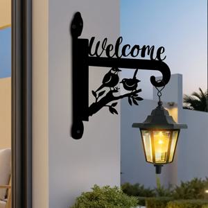 TEMU 1개 2D 유럽풍 헤비듀티 철제 화분 걸이 - 꽃병, 랜턴, 새 먹이통, 풍경 장식용 현대적인 야외 장식품 - 쉬운 설치를 위한 하드웨어 포함