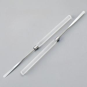 TEMU 2개 스테인리스 네일 아트 스터링 로드 - 저자극성 젤 & 매니큐어 혼합 스패츌러, 전문가용 및 DIY 네일 케어를 위한 정밀 디자인