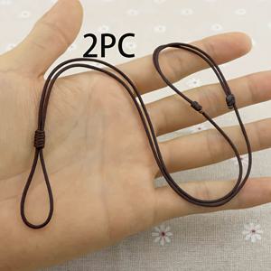 TEMU 2개입 손으로 짠 나일론 펜던트 로프, 멀티컬러 이지 스타일 및 길이 조절 가능, 목걸이 제작, 주얼리 제작용