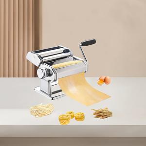 TEMU 스테인리스 스틸 수동 파스타 제조기, 가정용 면류 필수품, 면 폭 조절 가능, 다기능 롤링 기계 포함, 파스타 및 면류에 적합