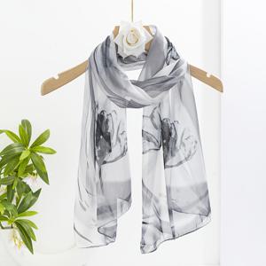 TEMU 여름과 가을에 여성들이 목걸이거나 숄로 착용하기에 완벽한 새로운 인도 스타일의 가벼운 쉬폰 스카프