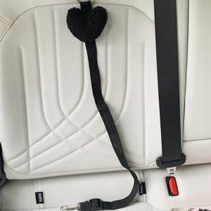 TEMU 1개 하트 모양 애완동물용 창의적 귀여운 강아지 고양이 차량 안전 벨트, 안전 버클 및 고정 테더가 있는 차량용 리드