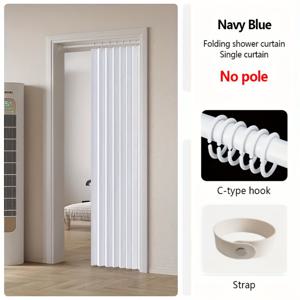 TEMU 2D 플랫 - 2D 플랫 - 2D 도어 드레이퍼리, 주방, 사무실, 식사 공간, 거실, 침실, 서재용 주름 방지 접이식 커튼 - 보이지 않는 칸막이,漂白 불필요 유지 관리, 폴리에스터 재질, 모든 계절에 적합, 현대적인 디자인