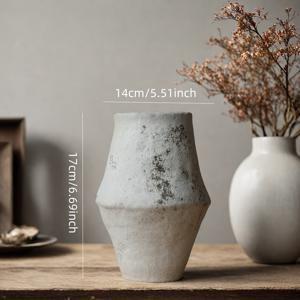 TEMU 세라믹 화병 - 빈티지 홈 데코 감성, 거실, 침실, 테이블, 현관 장식 - 가족과 친구를 위한 완벽한 선물