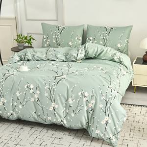 TEMU 3pcs 겨울 복숭아 다운 이불 커버 세트, 다운 이불 커버 1개, 베갯잇 2개, 충전재 없음, 100% 초경량 섬유, 세탁기 사용 가능, 지퍼 잠금, 더블, 싱글, 퀸, 킹, 남녀공용, 모든 계절에 적합, 가정용 게스트룸에 적합