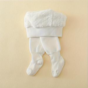 TEMU 아동용 보온 양고기 소재 타이츠 1개, 심플하고 부드러우며 활용도 높은 두꺼운 겨울 타이츠, 신생아 및 8세 미만 어린이용 겨울 보온 레깅스