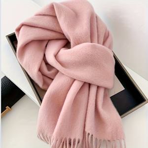 TEMU 200Cm*70Cm/190Cm*33Cm 울 스카프, 따뜻하고 두꺼운 확대 버전, 숄, 크리스마스 선물, 생일 선물