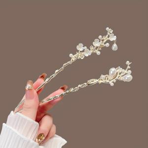 TEMU 고풍스러운 걸음소리 방울머리핀, 고급 한푸 가지 머리핀, 술 치파오 정장머리 헤어 액세서리, 정교한 동백꽃 머리핀, 우아한 정장머리 전통 중국 스타일 머리핀