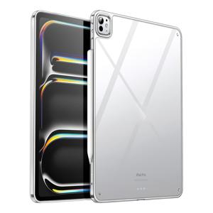 TEMU 아이패드 프로 13 (2025년 신형 모델) 케이스, 2024/아이패드 에어 13 호환 보호 커버, M2/M4 투명 TPU 소프트 케이스, 초박형 에어백 낙하 방지, 풀커버 휨 방지, 아이패드 프로 11/에어 11/미니 6/아이패드 10/A16 호환