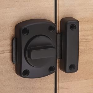 TEMU 1개 헤비듀티 회전식 금속 도어락 - 방범 보안 볼트 및 마운팅 브래킷 포함, 광택 표면, 침실 및 욕실 문에 적합 - 가정 및 욕실 보안을 위한 신뢰할 수 있는 도어락, 가정용 도어락, 광택 도어락, 견고한 구조