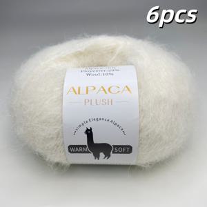 TEMU 70% 알파카, 20% 폴리에스터, 10% 울 원사 6스케인 | 부드럽고 편안한 촉감, 브러시드 기술, 코바늘 뜨개질 또는 손뜨개에 적합, 스카프, 스웨터, 양말, 장갑, 코바늘 장난감에 이상적, 멀티컬러, 총 무게 300g/0.66 lbs