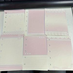 TEMU M5 루스 리프 용 교체용 내부 페이지. 블루/핑크 시리즈로 구성되어 있으며, 각 시리즈당 6가지 독특한 디자인으로 구성되어 총 60매입니다. 두께가 더 두껍게 디자인되어 사무실, 학교 및 회계 업무에 적합합니다.