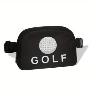 TEMU 골프 스타일 허리 가방 남녀공용 가볍고 내구성 좋은 폴리에스터 크로스바디 파우치 일상용 선물용 패셔너블 컴팩트 디자인 조절 가능한 스트랩 도시 라이프스타일 및 아웃도어 활동에 이상적
