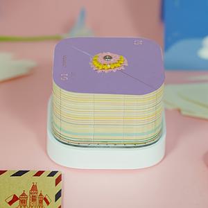 TEMU 2026 신상 스타일 메모패드 페이퍼컷 탁상 달력, 창의적인 휴일 선물, 친구와 가족을 위한 나무집 페이퍼컷 모델 장식품