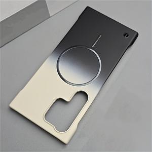 TEMU 삼성 갤럭시 S25울트라 S24울트라 S23울트라 S22울트라 S25 S25 플러스 A56용 그라데이션 컬러 자석 무선 충전 폰 케이스 럭셔리 초슬림 무테두리 방열 백커버