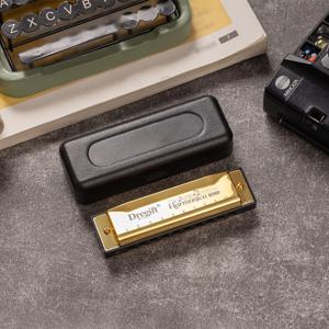 TEMU 초보자용 10홀 C 하모니카 - 입문용 블루스 10홀 하모니카 (박스, 지우개 포함), 휴대용 바람악기, 크리스마스 선물, 생일 선물, 커플 기념 선물, 추수감사절 선물, 할로윈 선물, 이드 선물