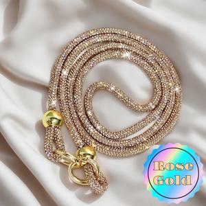 TEMU 진품 MB 럭셔리 라인스톤 휴대폰 끈 롱 크로스바디 폰 체인 숄더백 펜던트 1개, 대형 비즈 반짝이 롱 체인 디자인, DIY 지갑 만들기, 아웃도어 백팩 장식 펜던트, 최고의 선물, DIY 지갑 만들기, 더블 랍스터 클로 버클 디자인