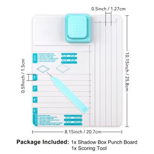 TEMU 섀도우 박스 펀치 보드 (섀도우 박스 및 슬리브 제작용), 미술 공예 용품, 2